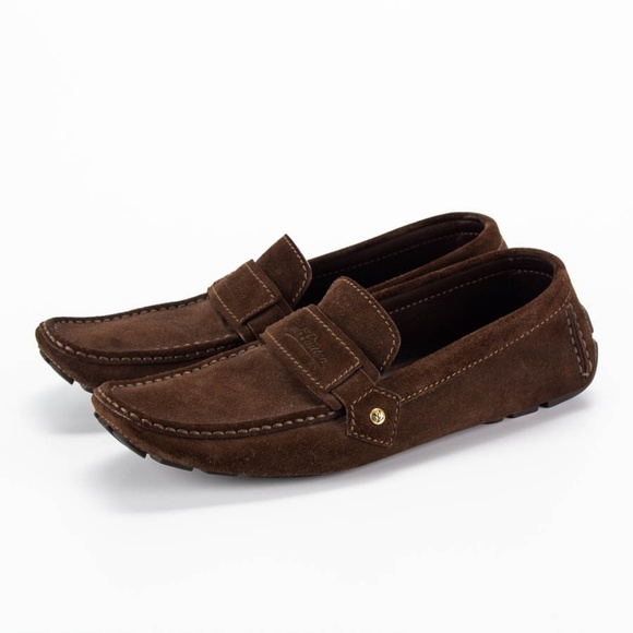 brown louis vuitton loafers